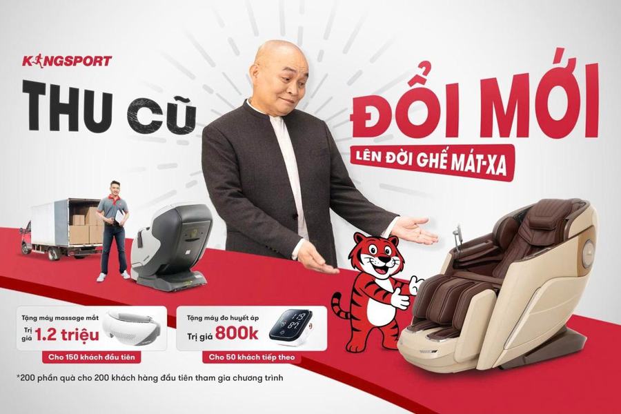 Thu cũ đổi mới – lên đời ghế mát-xa