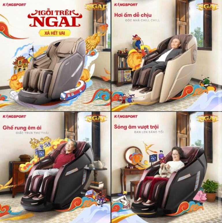 Ngồi trên ngai – xả hết vai